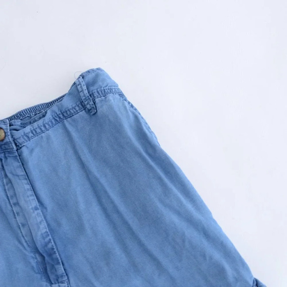 Suko Cargo Style Cotton Blue Chambray Denim Jeans - Picture 11 of 14